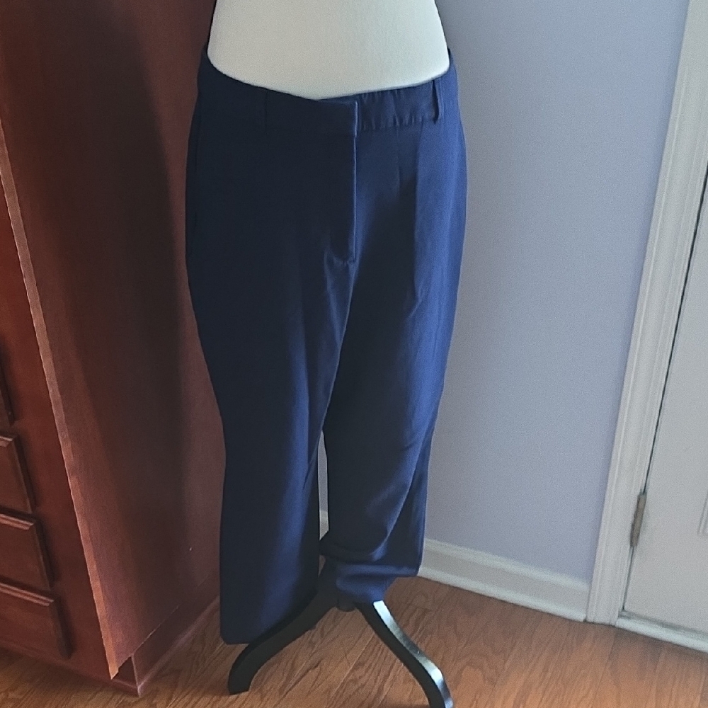 White House Black Market Navy Pants Size 14 CURVY